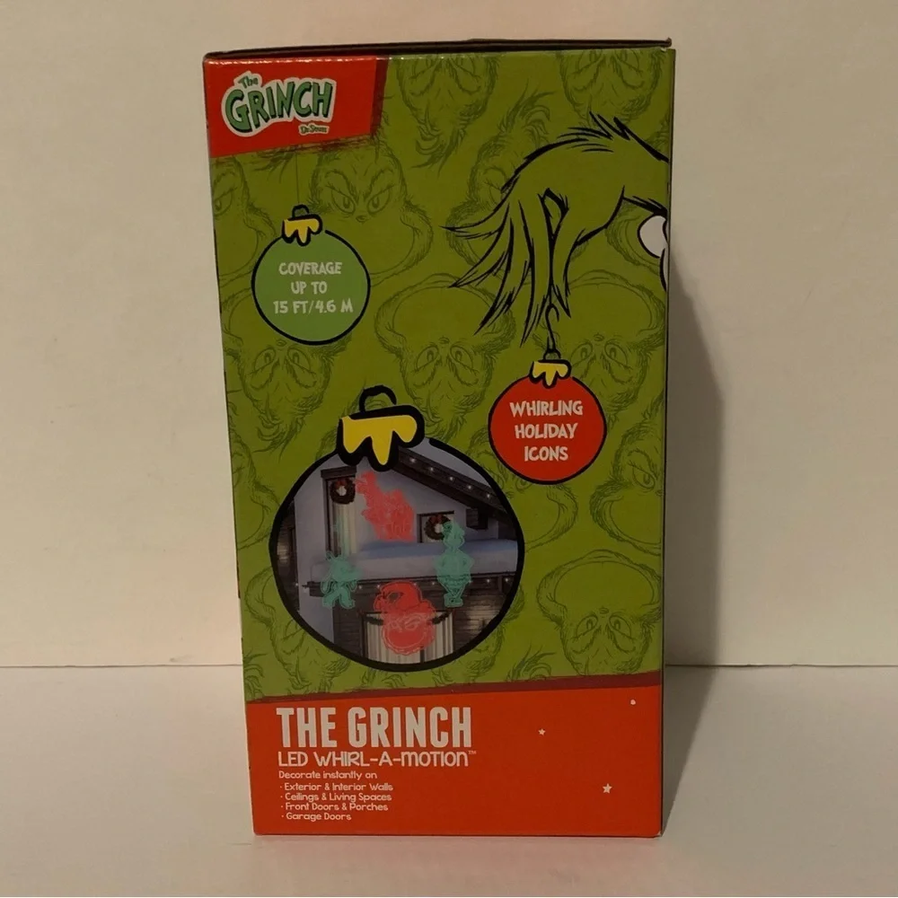 NIB. DR. SEUSS The Grinch Holiday Light Projector